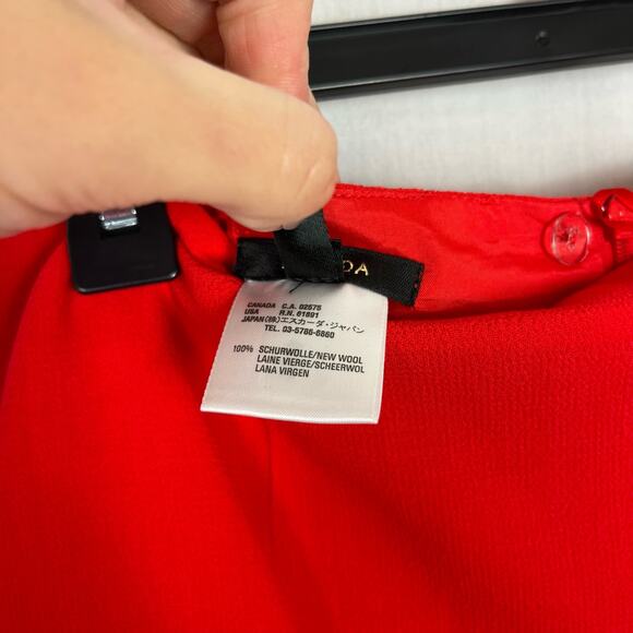 ESCADA Designer Black Label BodyCon Flare Ruffle Trim Flare Pencil Skirt 6 - Picture 7 of 7